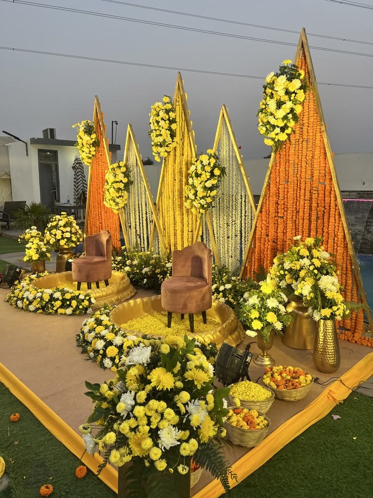 Floral Mandap Ceiling